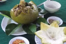 Cách làm gà hấp trái bưởi ngon không cưỡng nổi