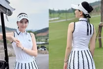 MC Mai Ngọc nhuận sắc sau ly hôn, chăm chỉ tập luyện golf