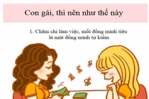 Bộ tranh dễ thương 7 điều con gái nên làm
