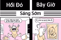 Thú vị bộ tranh vẽ “Sinh nhật - Ngày ấy và bây giờ“