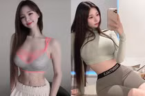 Mặc đồ tập bó sát, hot girl lộ điểm nhạy cảm gây ngượng ngùng