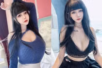 Hot girl mặc đồ xẻ sâu hút dù trời lạnh, khoe body cực phẩm