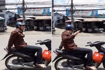 Sự thật cảm động em trai che nắng yên xe máy cho chị đỡ nóng