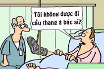 Bác sĩ “chết lặng” với cách di chuyển của bệnh nhân gãy chân