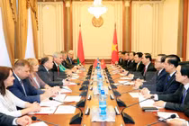 Chủ tịch nước Trần Đại Quang hội kiến Chủ tịch Hạ viện Belarus