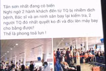 Thông tin 2 khách Trung Quốc nhiễm bệnh ở Tân Sơn Nhất là sai sự thật