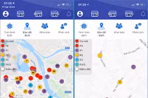 Smartcity "chỉ điểm" các khu vực có người nhiễm Covid-19 tại Hà Nội