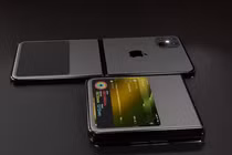 Ngắm iPhone 12 Flip đẹp không tì vết, nổi bật là camera "đục lỗ"