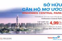 Mua nhà dự án Vinhomes Central Park, nhận ưu đãi cho vay