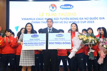 Vinamilk trao thưởng "khủng" để chúc mừng thành tích đội tuyển bóng đá nữ quốc gia