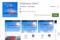 EVNHANOI: Dễ dàng tra cứu thông tin về điện bằng thiết bị di động
