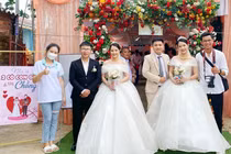 Chị em song sinh lên "xe hoa" cùng ngày ở Quảng Nam