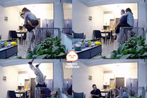 Video: Chồng cõng vợ vui đùa không ngờ ngã vào chuồng chó