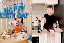Ly Kute tổ chức sinh nhật con trai, nói 5 chữ lay động trái tim