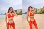 Phương Trinh Jolie để mặt mộc, lộ bụng khi thử váy cưới lần 2