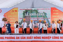 Hà Nội: Khởi công dự án nông nghiệp công nghệ cao Long Biên