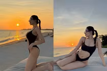 Diện bikini huyền bí, hot girl Trâm Anh làm netizen được phen trầm trồ