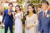 Cô dâu đeo vàng Hậu Giang, gia đình trao quà 30 phút chưa xong