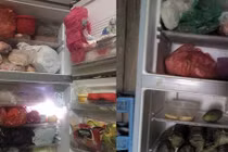 Chị em ngán ngẩm vì tủ lạnh vẫn ngập ngụa thức ăn thừa từ Tết 