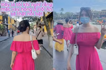 Diện váy hồng du lịch Hội An, cô gái phát hiện điều bất ngờ