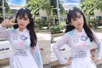 Nữ sinh 10X bỗng dưng khiến CĐM "say nắng" dù chỉ mặc trang phục này