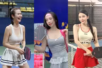 Dàn gái xinh "vũ trụ VFC" gây tranh cãi trên sân pickleball