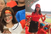 4 cô gái bỗng nổi tiếng nhờ đến sân cổ vũ ĐT Việt Nam năm 2018