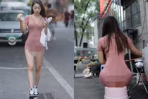Mặc đồ bó chẽn khoe đường cong, gái xinh lại "dính đòn" phản cảm