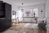 Căn hộ 26,5m2 gọn gàng, tiện nghi thoải mái cho gia đình 3 người