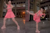 “Hot girl múa côn” khoe clip, bố mẹ vào bình luận câu “xanh rờn“