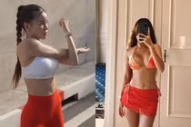 Mặc đồ thiếu vải, bồ thủ môn Đặng Văn Lâm lộ body "cực cháy"