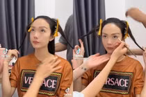 Lấy chồng đến nơi, Minh Hằng tự tin show mặt mộc, tóc tai bù xù