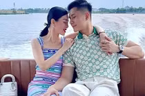 Lệ Quyên hạnh phúc đón sinh nhật bên Lâm Bảo Châu 