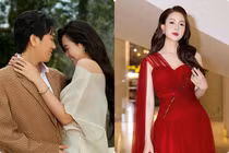 Anh Đức tình tứ bên bà xã, Hồng Diễm diện váy đỏ rực