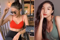 Nhan sắc nóng bỏng, xinh đẹp của em gái Hoàng Thùy 