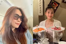 Mỹ Tâm khoe nhan sắc tuổi 44, Tiểu Vy thưởng thức món ăn Nhật