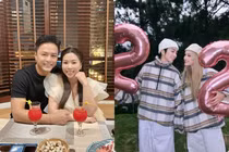 Vợ chồng Hồng Đăng kỷ niệm ngày cưới, Gil Lê nắm tay Xoài Non