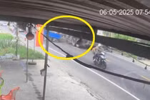 Lái xe ba gác chuyển làn đột ngột bị xe ben tông tử vong