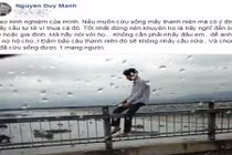 Duy Mạnh chia sẻ hài hước về tuyệt chiêu cứu người tự tử