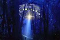 Dấu tích giật mình về căn cứ UFO trong rừng rậm nước Anh 