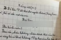 Học sinh tiểu học viết thư gửi bà, đọc câu thứ 3 ngã ngửa