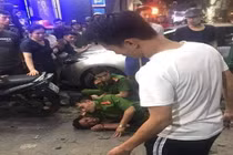Khống chế kẻ “ngáo đá” dùng dao chém người giữa phố ở Hải Phòng
