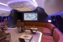 Khám phá khoang “đại gia” trên máy bay Boeing
