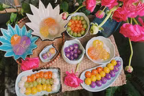 Tết Hàn thực, chị em khoe mâm bánh đẹp tới từng chi tiết