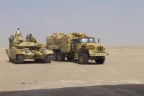 Mục kích xe tăng T-90MS thử nghiệm ở quốc gia bí ẩn