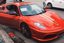 Siêu xe Ferrari tiền tỷ của Dũng "mặt sắt" tại Hà Nội
