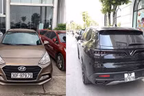 VinFast Lux và Hyundai i10 trùng biển "thần tài" ở Hà Nội