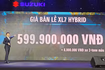 Suzuki XL7 Hybrid giá chỉ 599 triệu, “ăn” 5,9 lít xăng/100 km