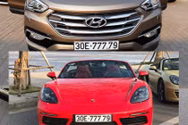 Siêu xe Porsche 718 Boxster đeo biển giả tại Hà Nội 