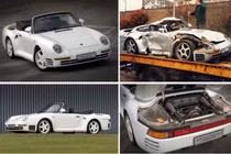 Chiếc Porsche 959 “nát như sắt vụn” sống dậy từ đống hoang tàn
